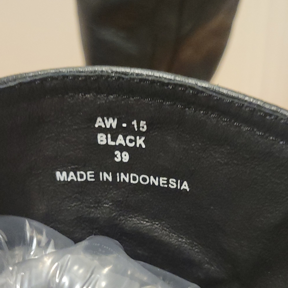 Women’s Blackstone Goodyear Welt Black Leather Boots AW-15, Size 39 - Picture 6 of 6